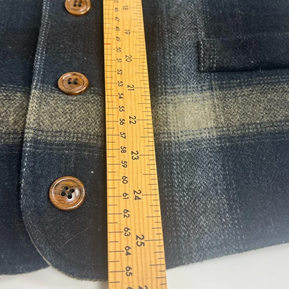 Vtg T&T Co. Sport Shadow Plaid Wool/Cashmere Blend Vest - XL - Made in Canada - Picture 8 of 8